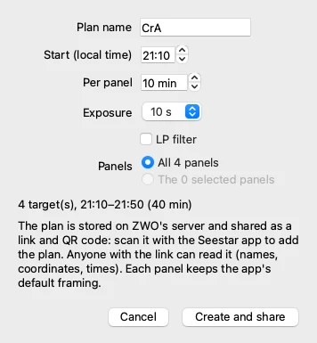 Creating an imaging plan